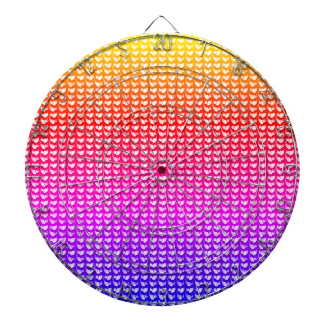 Modern abstract digital pattern design 1236 dart board (Front)