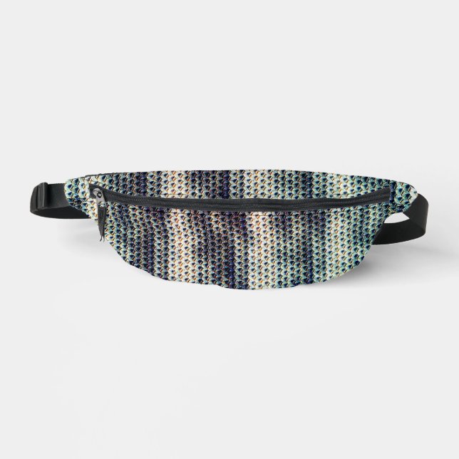 Modern abstract digital pattern design 1238 fanny pack (Front)