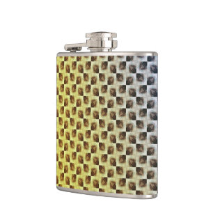 Modern abstract digital pattern design 1243 flask