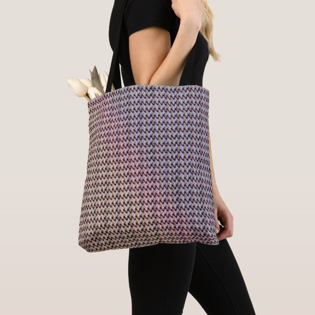 Modern abstract digital pattern design 1260 tote bag (Close Up)