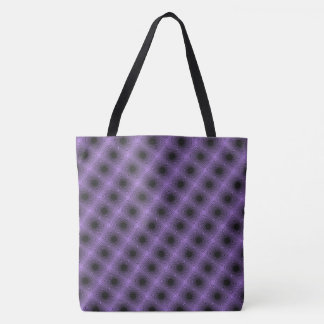 MODERN abstract draw in-black-purple-mosaic Tote Bag