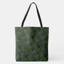 MODERN abstract draw in-deep-green-black-