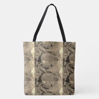 MODERN abstract draw in-light-brown-gold-black -  Tote Bag