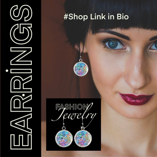 Modern Abstract Drop Dangle Earrings (Trendy Stylish Cool Abstract Art Drop Earrings)