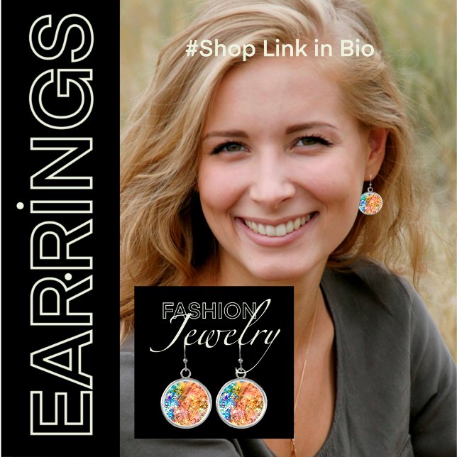 Modern Abstract Drop Dangle Earrings (Feel confident knowing you're getting the latest Style with these Modern Abstract Art Drop Earrings)