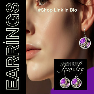 Modern Abstract Drop Dangle Earrings