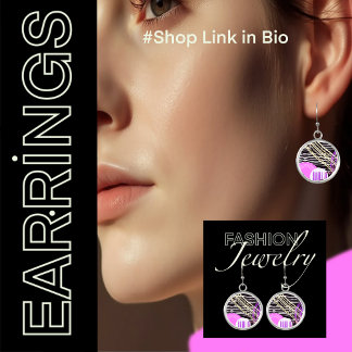 Modern Abstract Drop Dangle Earrings