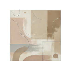 Modern Abstract Earthy Tones Gallery Wrap