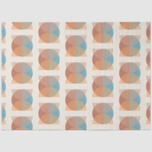 Modern Abstract Earthy Tones Geometric Watercolor Tissue Paper