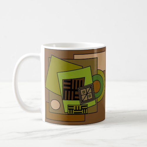 Modern abstract elegant geomtric minimalist coffee mug