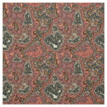 Modern Abstract Emerald Pink Marron Marble Pattern Fabric by Flissitations at Zazzle