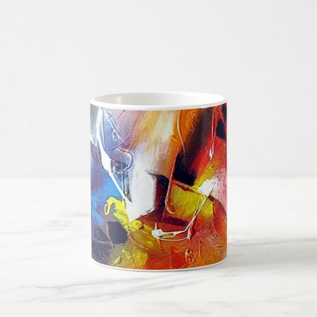 Modern Abstract Expressionism Painting Template Coffee Mug (Center)