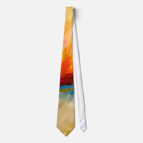 Modern Abstract Expressionist Art Custom Tie