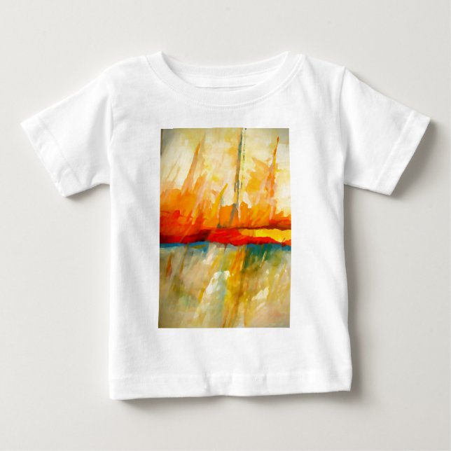 Modern Abstract Expressionist Painting Baby T-Shirt (Front)
