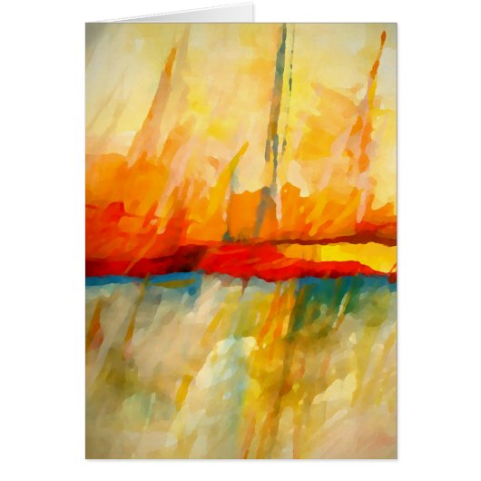 Modern Abstract Expressionist Painting Cards (Front)