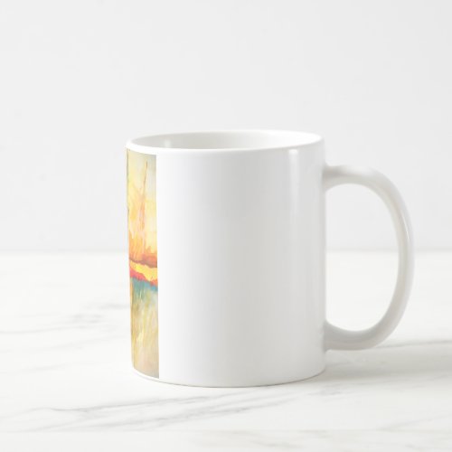 Modern Abstract Expressionist Painting Coffee Mug