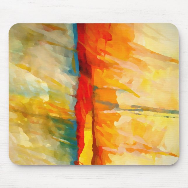 Modern Abstract Expressionist Painting Mouse Pad (Front)
