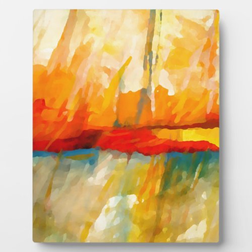Modern Abstract Expressionist Painting Plaque