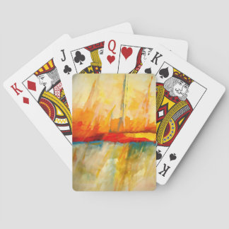 Modern Abstract Expressionist Painting Poker Cards