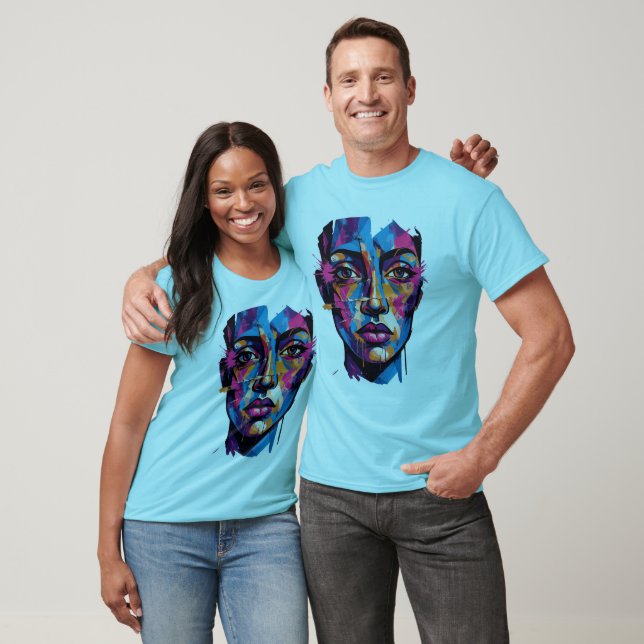 Modern Abstract Face Art Tee (Unisex)