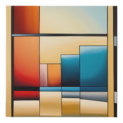 Modern Abstract  Faux Canvas Print