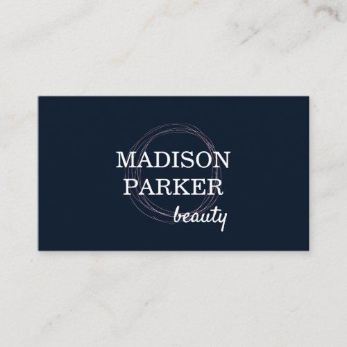 Modern Abstract Faux Rose Gold Business Card