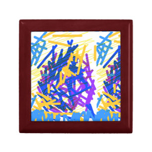 Modern Abstract Festive Paint Splash  Gift Box