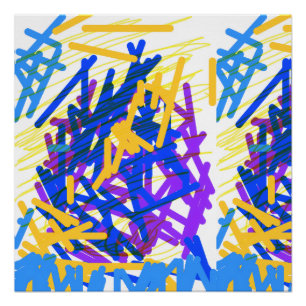 Modern Abstract Festive Paint Splash  Poster