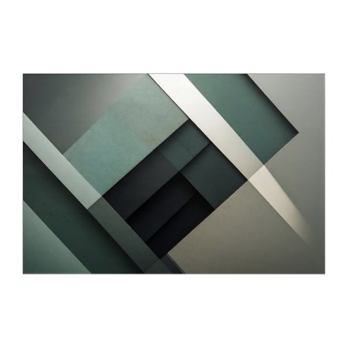 Modern Abstract Fits Perfectly in a Man Cave Acrylic Print