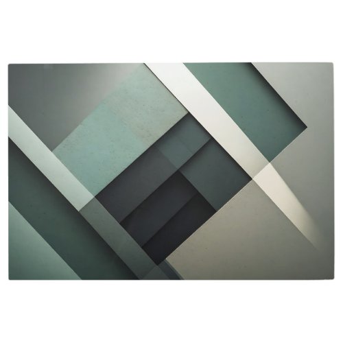 Modern Abstract Fits Perfectly in a Man Cave Metal Print