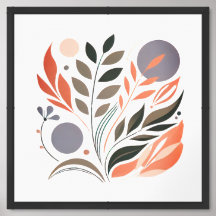 Modern Abstract Floral Art Print