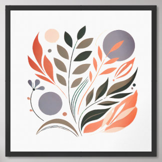 Modern Abstract Floral Art Print