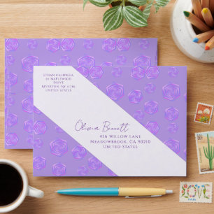 Modern Abstract Floral Envelope