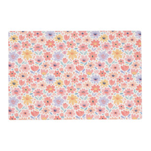 Modern Abstract Floral Pattern Placemat