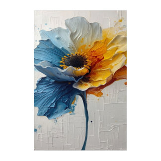 Modern Abstract Floral Wall Art Design Print