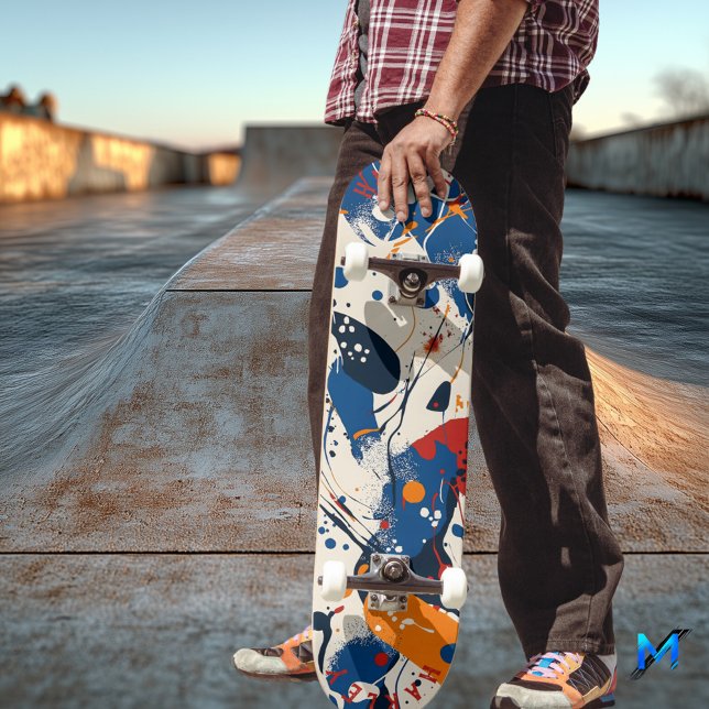 Modern Abstract Flow Skateboard - Bold Organic (Creator Uploaded)