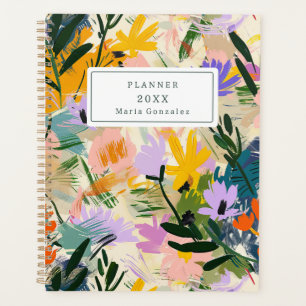 Modern Abstract Flowers Custom 2026 Weekly Planner