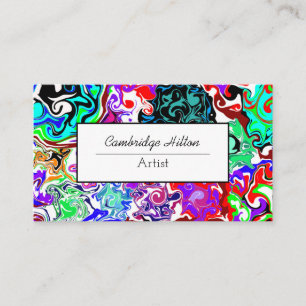 Modern Abstract Fluid Art    Business Card