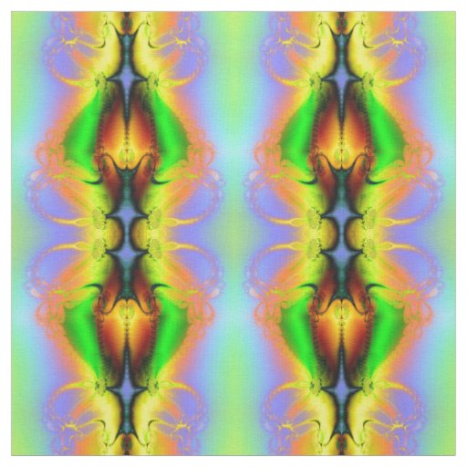 Modern Abstract Fractal Pattern Fabric