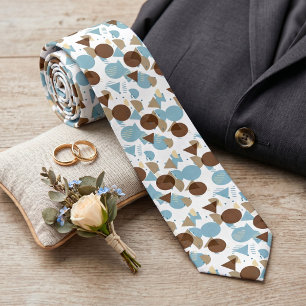 Modern Abstract Geometric 50s Art Pattern Neck Tie