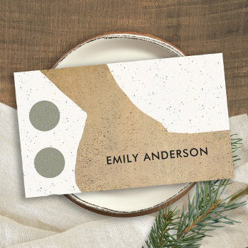 Modern Abstract Geometric Art Ceramic Texture Business Card by YellowFebPaperie at Zazzle