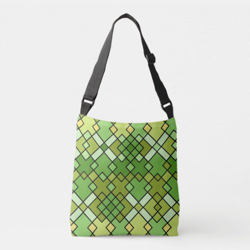 modern abstract geometric art crossbody bag