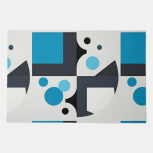 Modern Abstract Geometric Artwork Doormat
