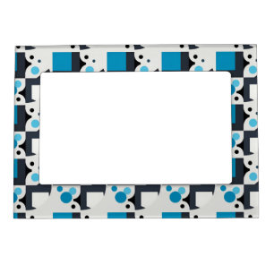 Modern Abstract Geometric Artwork Magnetic Frame