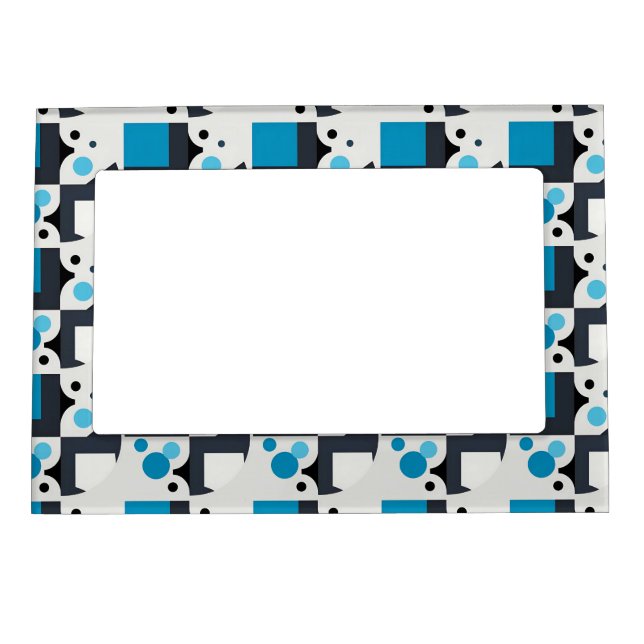 Modern Abstract Geometric Artwork Magnetic Frame (Front)