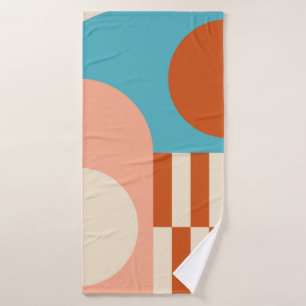 Modern abstract geometric background with circles, bath towel