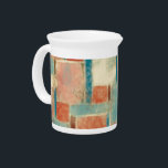 Modern Abstract Geometric Beverage Pitcher<br><div class="desc">This design is based on a painting that is one of seven abstract expressionist experimental works based on the days of the week.</div>