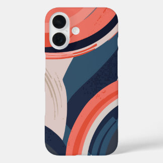 Modern Abstract Geometric iPhone 16 Case