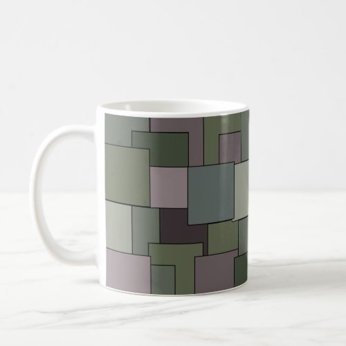 modern abstract geometric coffee mug
