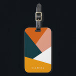 Modern abstract geometric color block pattern luggage tag<br><div class="desc">Colorful geometric combination.</div>